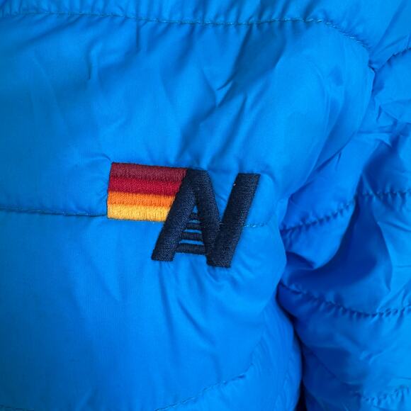 Aviator Nation Sunburst Winter Puffer Jacket- Dresden Blue Size Small - Picture 10 of 14